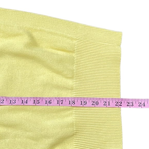 Tommy Hilfiger Vtg Y2K NOS Lightweight Knit Womens Yellow Crewneck Sweater Sz M - Picture 6 of 9